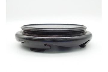 金工　三越　銅製　銀象嵌　竹笹図　花瓶(台座付き、花入、花器、贈呈品、茨城県酒造組合)(R-061674)