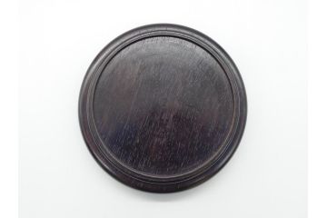 金工　三越　銅製　銀象嵌　竹笹図　花瓶(台座付き、花入、花器、贈呈品、茨城県酒造組合)(R-061674)