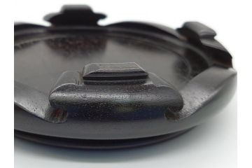 金工　三越　銅製　銀象嵌　竹笹図　花瓶(台座付き、花入、花器、贈呈品、茨城県酒造組合)(R-061674)