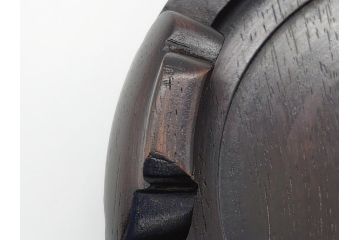 金工　三越　銅製　銀象嵌　竹笹図　花瓶(台座付き、花入、花器、贈呈品、茨城県酒造組合)(R-061674)