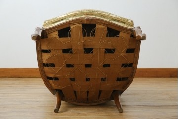 フランスアンティーク　エレガントな空間を演出する1人掛けソファ　(R-061677)