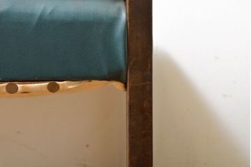 和製アンティーク　昭和初期　存在感がある背もたれの透かしが魅力のダイニングチェア4脚セット(サイドチェア、椅子、イス)(R-061678)