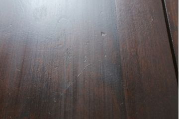 中古　北海道民芸家具　コンパクトで使い勝手の良いライティングビューロー(チェスト、ワークデスク、在宅ワーク用デスク、在宅用、机、座机)(R-061682)