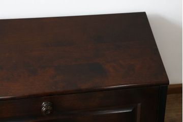 中古　北海道民芸家具　コンパクトで使い勝手の良いライティングビューロー(チェスト、ワークデスク、在宅ワーク用デスク、在宅用、机、座机)(R-061682)