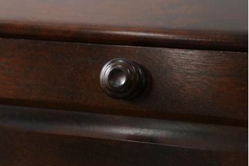中古　北海道民芸家具　コンパクトで使い勝手の良いライティングビューロー(チェスト、ワークデスク、在宅ワーク用デスク、在宅用、机、座机)(R-061682)