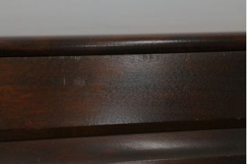 中古　北海道民芸家具　コンパクトで使い勝手の良いライティングビューロー(チェスト、ワークデスク、在宅ワーク用デスク、在宅用、机、座机)(R-061682)