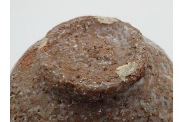 玉村松月　萩焼　抹茶碗　奥深い味わいが感じられる茶碗(共箱付き、茶器、茶道具、和食器、高麗焼)(R-061684)