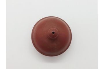 古玩　孟臣　工夫茶器　梨型　なめらかなフォルムが目を惹く朱泥急須1対(煎茶器、茶壷、茶道具、中国、唐物)(R-061690)