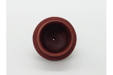 古玩　孟臣　工夫茶器　梨型　なめらかなフォルムが目を惹く朱泥急須1対(煎茶器、茶壷、茶道具、中国、唐物)(R-061690)