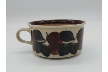 ARABIA　FINLAND　Ruija(ルイージャ)　Ulla Procope(ウラ・プロコッペ)　優しさと温かみある絵付けが印象的なティーカップ&ソーサー3客セット(アラビア、フィンランド、Sモデル、北欧食器、C&S)(R-061702)