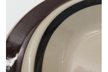 ARABIA　FINLAND　Ruija(ルイージャ)　Ulla Procope(ウラ・プロコッペ)　シンプルで使い勝手のよいスーププレート5枚セット(皿、深皿、ボウル、アラビア、フィンランド、北欧食器)(R-061703)