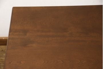 中古　美品　松本民芸家具　凝った脚のデザインが目を惹くサイドテーブル(2人掛け、2P、ダイニングテーブル、カフェテーブル)(R-061707)