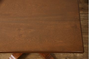中古　美品　松本民芸家具　凝った脚のデザインが目を惹くサイドテーブル(2人掛け、2P、ダイニングテーブル、カフェテーブル)(R-061707)