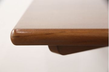 中古　美品　松本民芸家具　凝った脚のデザインが目を惹くサイドテーブル(2人掛け、2P、ダイニングテーブル、カフェテーブル)(R-061707)