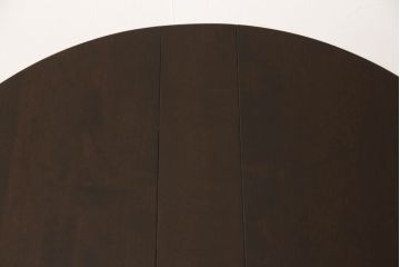 中古　松本民芸家具　脚のデザインがシックな#13型T・Fバタフライ卓(サイドテーブル、ラウンドテーブル、丸テーブル、ドロップリーフテーブル、カフェテーブル、コーヒーテーブル)(R-061708)