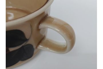 ARABIA　FINLAND　Ruija(ルイージャ)　Ulla Procope(ウラ・プロコッペ)　優しさと温かみある絵付けが印象的なティーカップ&ソーサー3客セット(アラビア、フィンランド、Sモデル、北欧食器、C&S)(R-061720)