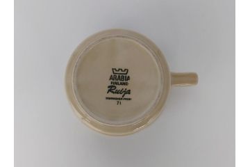 ARABIA　FINLAND　Ruija(ルイージャ)　Ulla Procope(ウラ・プロコッペ)　優しさと温かみある絵付けが印象的なティーカップ&ソーサー3客セット(アラビアフィンランド、Sモデル、北欧食器、C&S)(R-061721)