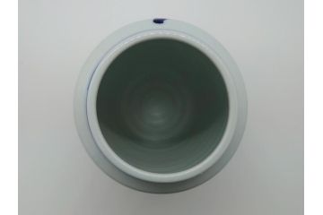 人間国宝　近藤悠三　山　染付　花瓶(共箱無し、花器、近藤雄三)(R-061722)