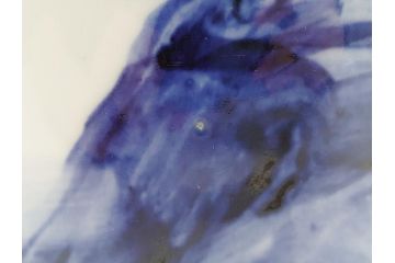 人間国宝　近藤悠三　山　染付　花瓶(共箱無し、花器、近藤雄三)(R-061722)