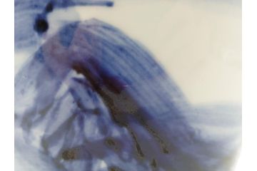 人間国宝　近藤悠三　山　染付　花瓶(共箱無し、花器、近藤雄三)(R-061722)