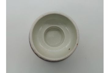 江戸期　伊万里　盃　色絵　杯洗(盃洗)　金彩　優雅に泳ぐ金魚が愛らしい高台皿(和食器、フルーツ皿)(R-061723)