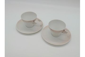 希少　デンマーク　ROYAL　COPENHAGEN(ロイヤルコペンハーゲン)　ミッドサマーナイトドリーム 　ティーセット等6点セット(プレート、カップ&ソーサー、トレイ、舟形ボウル、ティーカップ (モカカップ)&ソーサー、クリーマー、シュガーポット)(R-061731)