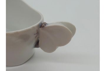 希少　デンマーク　ROYAL　COPENHAGEN(ロイヤルコペンハーゲン)　ミッドサマーナイトドリーム 　ティーセット等6点セット(プレート、カップ&ソーサー、トレイ、舟形ボウル、ティーカップ (モカカップ)&ソーサー、クリーマー、シュガーポット)(R-061731)