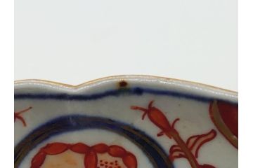 幕末　富長貴春(富貴長春)　伊万里　色絵染付　5寸皿　約15.5cm　色鮮やかで縁起の良い絵柄の小皿3枚セット(五寸、小鉢、牡丹、和食器、和皿)(R-061732)