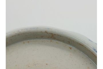幕末　富長貴春(富貴長春)　伊万里　色絵染付　5寸皿　約15.5cm　色鮮やかで縁起の良い絵柄の小皿5枚セット(五寸、小鉢、牡丹、和食器、和皿)(R-061733)
