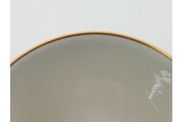 ベルリン　KPM(ベルリン王立磁器製陶所)　金彩　花　蝶　繊細な模様がエレガントな雰囲気のカップ&ソーサー(ケーピーエムベルリン、王の笏、ロココ調、C&S)(R-061734)