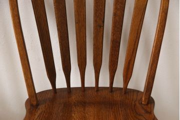 中古 IDC大塚家具取扱品 Shin-Lee(シンリー) 滑らかな木肌とシックな佇まいが魅力のダイニングチェア2脚セット(板座チェア、椅子、イス)(R-061741)
