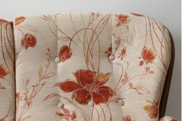 イギリスビンテージ　美品　ERCOL(アーコール)　ナチュラルテイストのお部屋にぴったりなリラックス感のある二人掛けソファ(アームソファ、ラブソファ、ダイニングソファ、2人掛け、ヴィンテージ、英国、北欧)(R-061742)