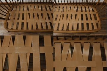 イギリスビンテージ　美品　ERCOL(アーコール)　ナチュラルテイストのお部屋にぴったりなリラックス感のある二人掛けソファ(アームソファ、ラブソファ、ダイニングソファ、2人掛け、ヴィンテージ、英国、北欧)(R-061742)