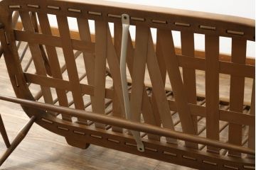 イギリスビンテージ　美品　ERCOL(アーコール)　ナチュラルテイストのお部屋にぴったりなリラックス感のある二人掛けソファ(アームソファ、ラブソファ、ダイニングソファ、2人掛け、ヴィンテージ、英国、北欧)(R-061742)