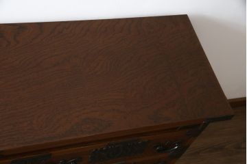 中古　岩谷堂箪笥　迫力のある金具が見事な衣装タンス(和タンス、衣装箪笥、収納箪笥、引き出し、サイドボード)(R-061743)