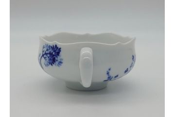 ドイツ　マイセン　Meissen　ブルーオーキッド　華麗な蘭の美しさに魅了されるティーカップ&ソーサー2客セット(蘭の花、洋食器、C&S)(R-061757)