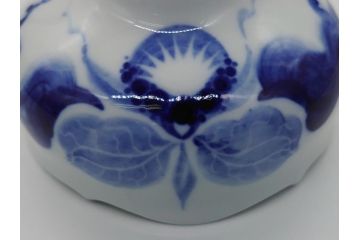 ドイツ　マイセン　Meissen　ブルーオーキッド　華麗な蘭の美しさに魅了されるティーカップ&ソーサー2客セット(蘭の花、洋食器、C&S)(R-061757)