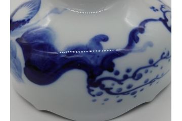 ドイツ　マイセン　Meissen　ブルーオーキッド　華麗な蘭の美しさに魅了されるティーカップ&ソーサー2客セット(蘭の花、洋食器、C&S)(R-061757)