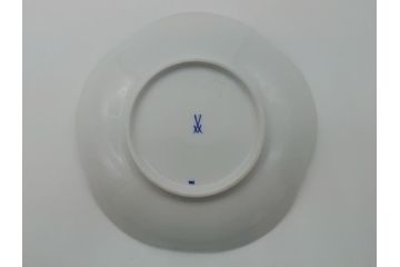 ドイツ　マイセン　Meissen　ブルーオーキッド　華麗な蘭の美しさに魅了されるティーカップ&ソーサー2客セット(蘭の花、洋食器、C&S)(R-061757)