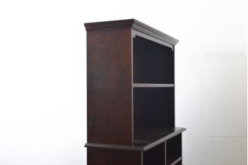 中古　特注　松本民芸家具　シンプルなデザインで使いやすいオープンラック(本棚、飾り棚、収納棚、書棚、ブックシェルフ)(R-061759)