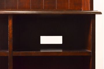 中古　特注　松本民芸家具　シンプルなデザインで使いやすいオープンラック(本棚、飾り棚、収納棚、書棚、ブックシェルフ)(R-061759)