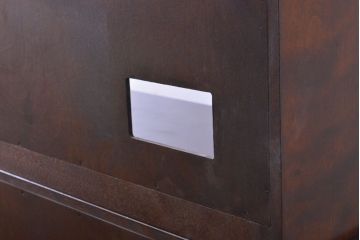 中古　特注　松本民芸家具　シンプルなデザインで使いやすいオープンラック(本棚、飾り棚、収納棚、書棚、ブックシェルフ)(R-061759)