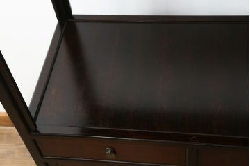 和製ビンテージ　松本民芸家具　#132型　格式高い雰囲気の朝鮮棚(収納棚、飾り棚、陳列棚、戸棚、ディスプレイ棚、収納箪笥、ヴィンテージ)(R-061769)