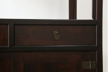 和製ビンテージ　松本民芸家具　#132型　格式高い雰囲気の朝鮮棚(収納棚、飾り棚、陳列棚、戸棚、ディスプレイ棚、収納箪笥、ヴィンテージ)(R-061769)
