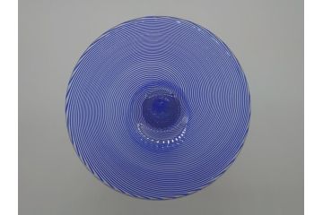 イタリア　ムラノガラス　Miyako&Gregg　Murauo　June2005　金彩　キャンドルスタンド　優美なフォルムが目を惹く燭台1対(蝋燭立て、ヴェネチアングラス、ムラーノガラス、ガラス工芸)(R-061774)