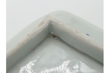 江戸期　富長貴春(富貴長春)　古伊万里　染付　金彩　色絵　蛸唐草　7.3寸皿　約22cm　大胆かつ繊細な絵柄に魅了される長皿2客(七寸三分、和皿、角皿、和食器)(R-061777)