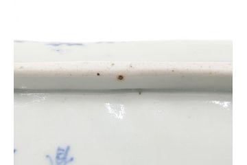 江戸期　富長貴春(富貴長春)　古伊万里　染付　金彩　色絵　蛸唐草　7.3寸皿　約21.5cm　大胆かつ繊細な絵柄に魅了される長皿2客(七寸三分、和皿、角皿、和食器)(R-061778)