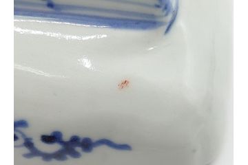 江戸期　富長貴春(富貴長春)　古伊万里　染付　金彩　色絵　蛸唐草　7.3寸皿　約21.5cm　大胆かつ繊細な絵柄に魅了される長皿2客(七寸三分、和皿、角皿、和食器)(R-061778)