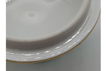 ドイツ　マイセン　Meissen　ベーシックフラワー　三つ花　優雅で華やかなシュガーポット(蓋物、西洋陶磁器)(R-061784)