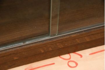 イギリスアンティーク　Minty OXFORD(ミンティ)　希少サイズ　オーク材　引き戸式が珍しいスタッキングブックケース(本箱、本棚、戸棚、収納棚、書棚、飾り棚)(R-061788)
